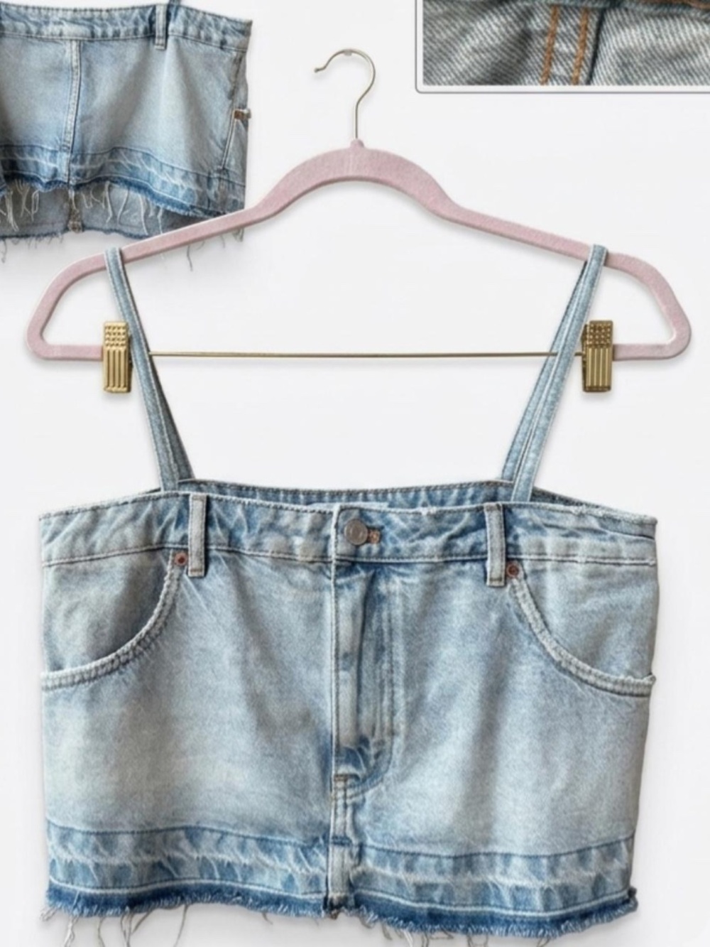 Zara Denim Crop Top